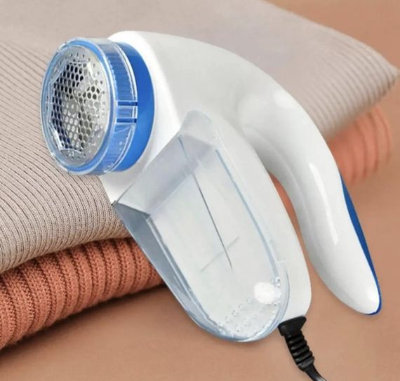 Машинка для стрижки катишків, видалення катишек від мережі Lint Remover 5880 Біло-синя | Зображення 1