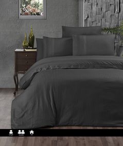 Постільна білизна First Choice Ranforce Deluxe 200 х 220 см Gala Antracite