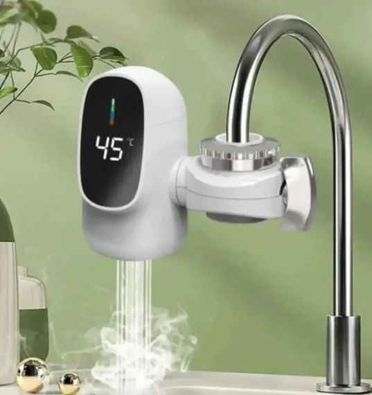 Водонагрівач проточний насадка на кран для кухні Water Heater ZSW-D03 c LCD дисплеєм 3 кВт | Зображення 1