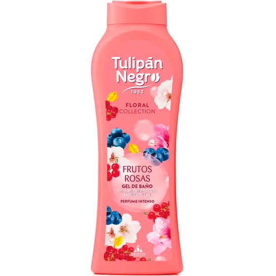Парфюмированный гель для душа Tulipan Negro Shower Gel - Frutos Rosas (650 мл)