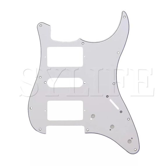 Пікгард для електрогітари HSH Ibanez Fender Stratocaster ST China білий | Зображення 2