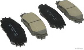 Колодки гальмівні передні LEXUS, TOYOTA (вир-во Jakoparts) HERTH+BUSS JAKOPARTS J3602125 на TOYOTA BLADE (NRE15_, ZZE15_, ADE15_, ZRE15_, NDE15_)