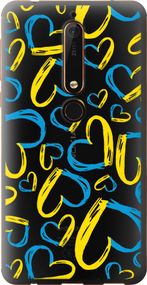 Чехол на Nokia 6 2018 Сердца UA "5292u-1386-17620"