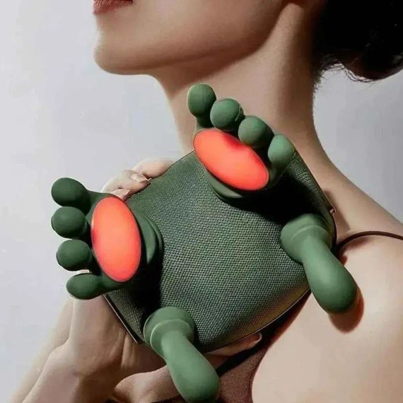 Бездротовий масажер для шиї та плечей, 10 режимів / Електромасажер з підігрівом для спини USB | Зображення 4