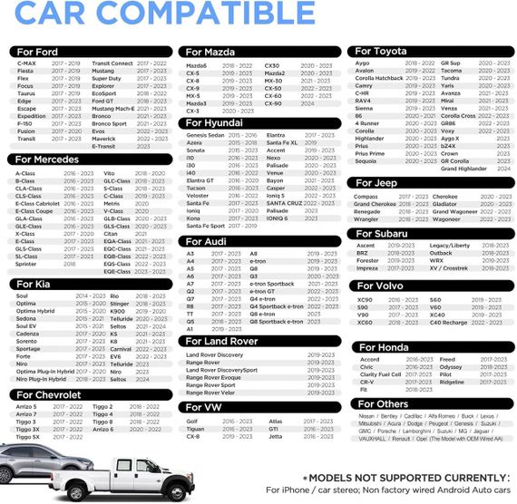Карплей для авто з 2017 року, перехідник для перетворення дротового штатного CarPlay на бездротовий, адаптер для  iPhone iOS 10+ | Зображення 5