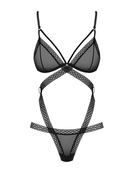 Боді - Obsessive 855-TED-1 Body Black S/M | Зображення 3