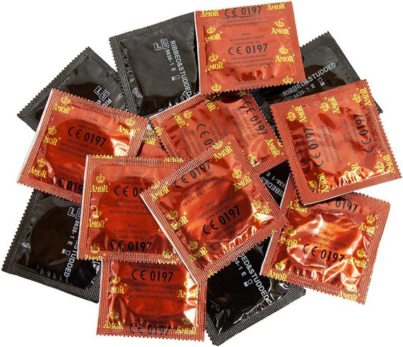 Презервативи - Amor Ribbed & Studded, 50 шт. sexstyle | Зображення 4