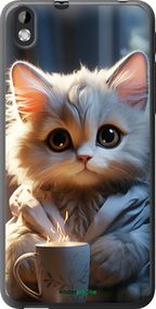 Чохол на HTC Desire 816 Білий кіт "5646u-169-2448"