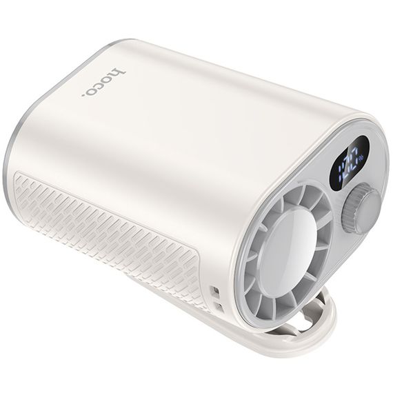 Портативний вентилятор Hoco HX609 handheld folding fan 3600 mAh White | Зображення 2