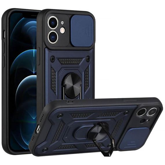 Чохол Ummi Camshield Serge Ring для Apple iPhone 11 (6.1") Синій | Зображення 1