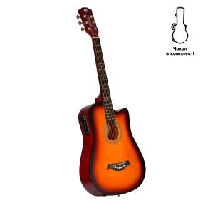 Електроакустична тревел гітара Alfabeto TravelerEQ (3 Tone Sunburst) + чохол