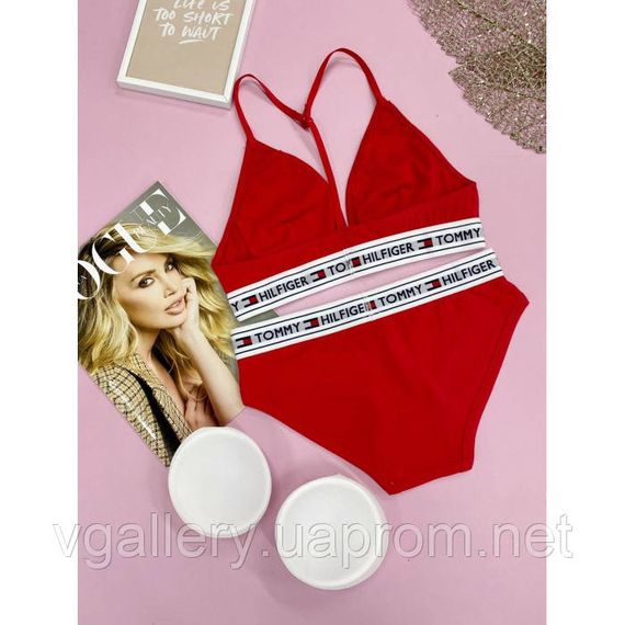 Жіночий комплект білизни ТН зі сліпами (брифі) — розмір S — Червоний S | Зображення 1