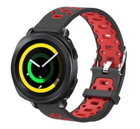 Спортивний ремінець Primo Perfor Classic для годинника Samsung Sport Gear SM-R600 - Black&Red