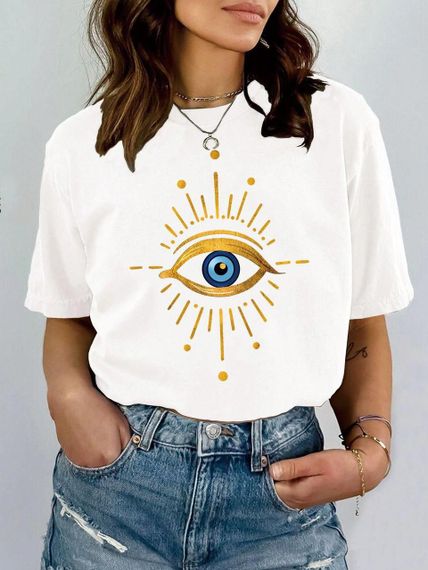 Футболка жіноча з принтом повсякденна L Білий