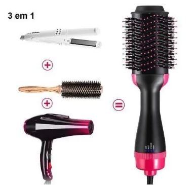 Фен щітка гребінець з насадкою для укладання та завивки волосся ONE STEP 2336 чорний (2336) | Зображення 2