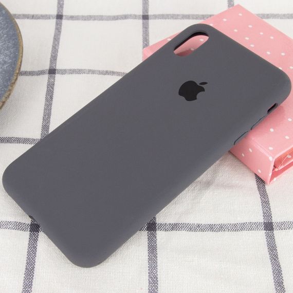Чохол Silicone Case Full Protective (AA) для Apple iPhone XR (6.1") Сірий / Dark Gray | Зображення 1