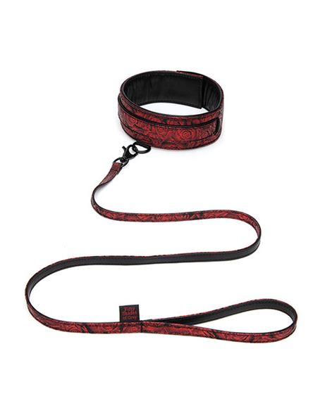 Поводок Fifty Shades of Grey Sweet Anticipation Reversible Faux Leather Collar and Lead Sex Aura