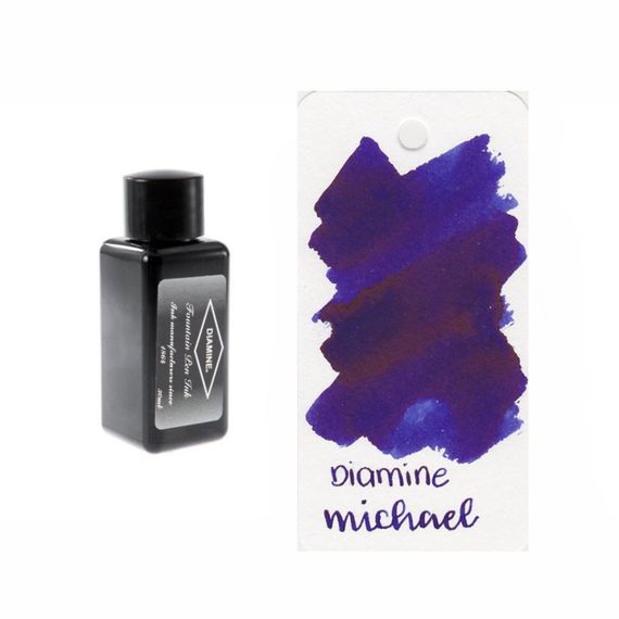 Чернила для перьевых ручек насыщенных оттенков Diamine Ink 30 Deep Dark 30мл, Little Micky (синий)