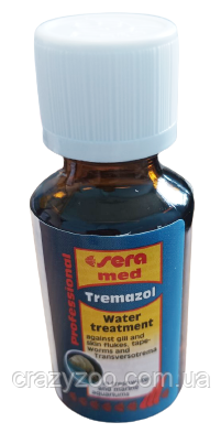 Ліки для риб проти черв'яків Sera Med Professional Tremazol на 375 - 500 л 25 мл 21906 | Зображення 1