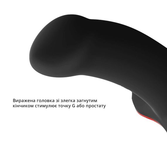 Фаллоимитатор Fun Factory AMOR, черный, длина 14,6 см, диаметр 3,7 см, изогнутый sexstyle | Зображення 3