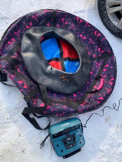 Надувні санки (тюбінг) 100 см "Манго" (ПВХ) ватрушка | Зображення 5