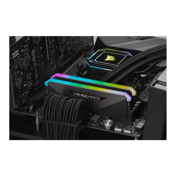 Модуль пам'яті для комп'ютера DDR4 16GB (2x8GB) 3600 MHz Vengeance RGB Pro RT Black Corsair (CMN16GX4M2Z3600C16) | Зображення 4