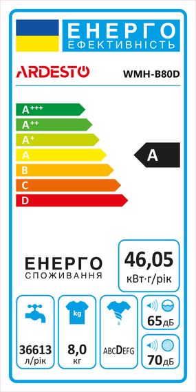 Стиральная машина ARDESTO полуавтомат. WMH-B80D | Зображення 9