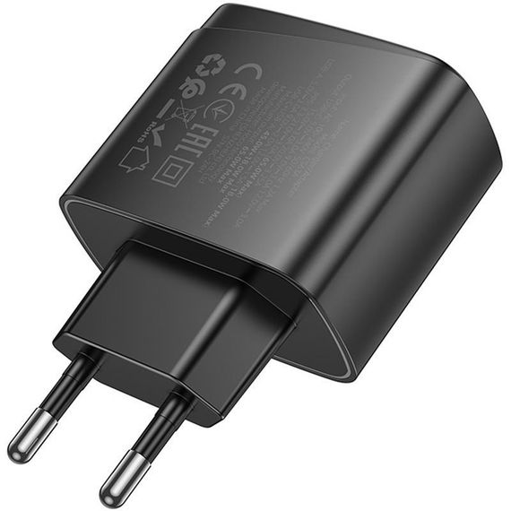 СЗУ Hoco CS63A Bright PD65W (1USB-A/1C) Black | Зображення 4