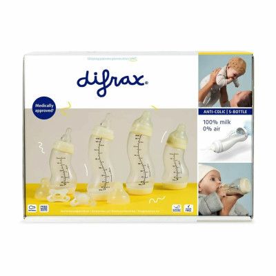 Набор для кормления новорожденных Difrax S-bottle Natural 4 антиколиковые бутылочки, 2 пустышки (603) | Зображення 7