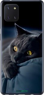 Чохол на Samsung Galaxy Note 10 Lite Димчастий кіт "825u-1872-2448"