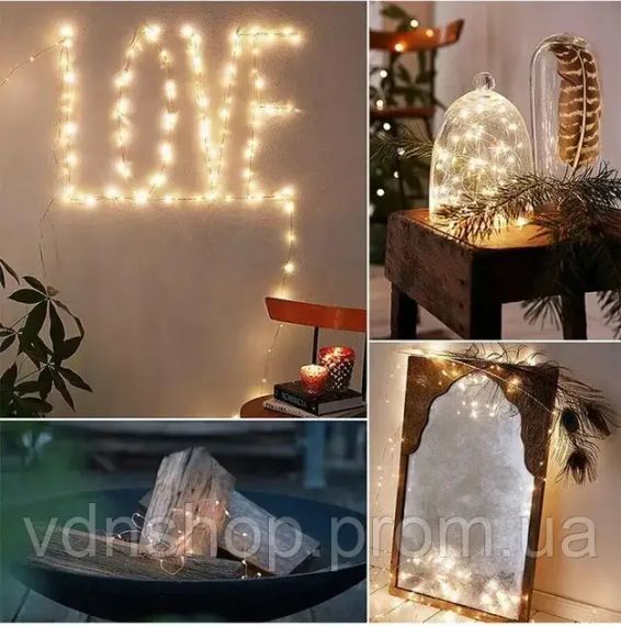 Гірлянда нитка з USB та пультом управління, довжина 20 м | Зображення 4