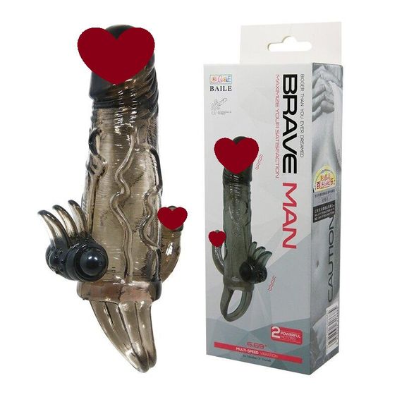 Насадка с вибрацией "Brave man" BI-026223A-1 sexstyle