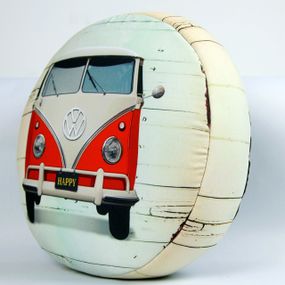 Подушка пуфик круглая Volkswagen 35 см (PP_15M089)