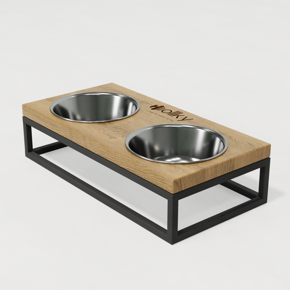 Миски на подставке для маленьких собак и котов Hollky Base S (2 × 0,45 л) BS-36187-GRNT | Зображення 6