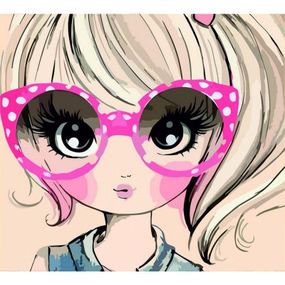 Картина по номерам Rosa Start Cute Girl 35 х 45 см (4823098514220) - Топ Продаж!