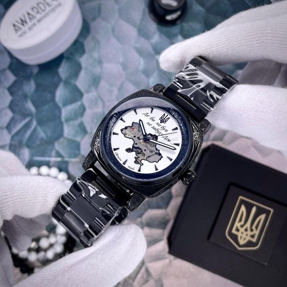 Чоловічий годинник Awarder 021-3D Де би не був Black-White Mesh | Зображення 2