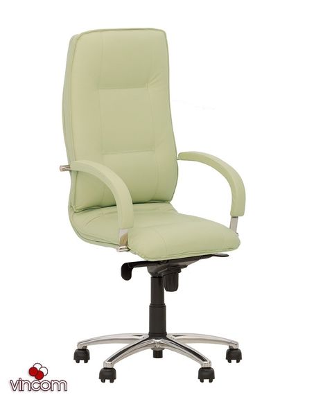 Кресло Новый Стиль STAR steel chrome (Кожа Сплит SP-A) | Зображення 6