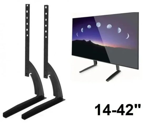 Кронштейн для телевізора на стіл V-Star D701 TV01 14"-42" підставка для телевізора (1008927-Black) | Зображення 2