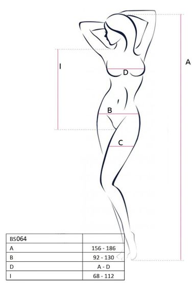 Бодистокинг Passion BS064 боди, Красный, День влюблённых, S, M, L, S/M/L | Зображення 3