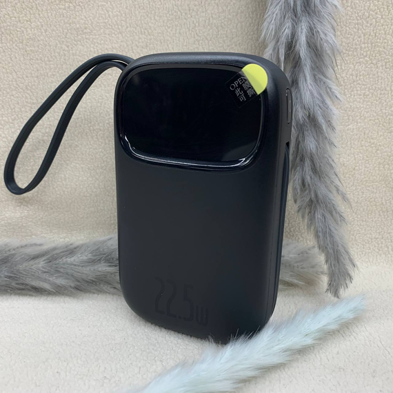 Павербанк Baseus EnerFill FC31 20000mAh 22.5W — зовнішній акумулятор з USB-C + Lightning, швидка зарядка, чорний