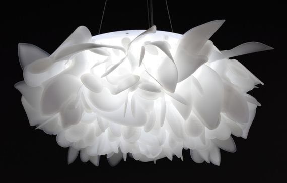 Люстра світлодіодна підвісна LED світильник для квартири на стелю лед 27638 Білий 25-180х50х50 см. | Зображення 7