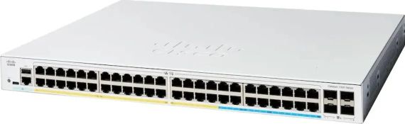 Комутатор Cisco  Catalyst 1300 48xGE, PoE, 4x10G SFP+ (C1300-48P-4X)