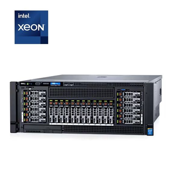 Сервер Dell PowerEdge R930 4U 4SFF / 4x Intel Xeon E7-8880 v4 (22 (44) ядра по 2.2 - 3.3 GHz) / 512 GB DDR4 / 2x 900 GB HDD / Matrox G200 Graphics / 4x 1100W б/у