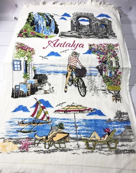 Набір 12 кухонних рушників By IDO Antalya Dreams 40х60, махра/велюр