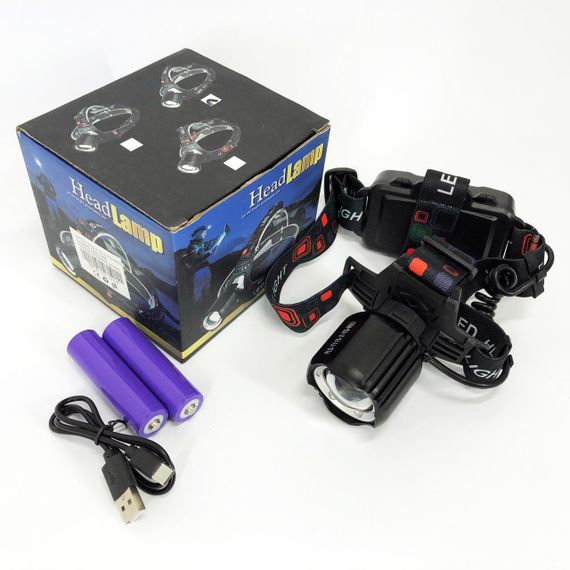 Фонарь на голову для туристов PLD-T115-2PM10-TG, Мощный аккумуляторный фонарик на голову MY-40 | Зображення 3