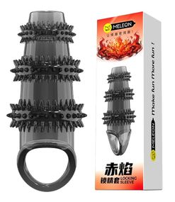 Насадка на пенис Meleon The Blaze PS-15 с шипами и кольцом для продления секса Sex Aura