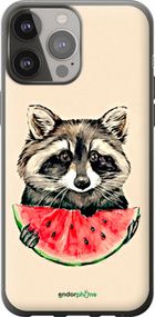 Чохол на iPhone 13 Pro Max Єнотик з кавуном "4605u-2371-2448"