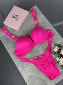 Комплект Victoria's Secret Starstruck Shine Strap Push-Up Bra неоновий kk8072