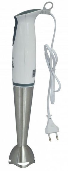 Погружной блендер 3в1 Grunhelm EBS-600SS 600 Вт измельчитель миксер многофункциональный кухонный Бело - серый | Зображення 7