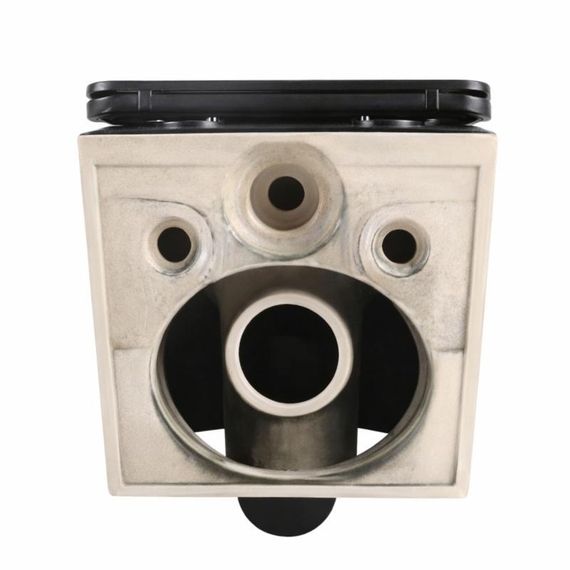 Унітаз підвісний Qtap Crow Ultra Quiet 485×340×290 мм, Matt Black, із сидінням Slim Duroplast/Soft-close/ Quick Release | Зображення 6